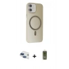 MARSİLYAN™- iPhone 11 Kılıf Çekirdek Modern Prime - Siyah Joko Magic 5D Hayalet Cam + Pers Alüminyum Kamera Lens - LT