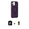 MARSİLYAN™- iPhone 11 Kılıf Çekirdek Modern Prime - Siyah Joko Magic 5D Hayalet Cam + PVD Metal Kamera Lens - TU