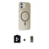 MARSİLYAN™- iPhone 11 Kılıf Çekirdek Modern Prime - Siyah Joko Magic 5D Hayalet Cam + PVD Metal Kamera Lens - TU
