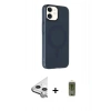 MARSİLYAN™- iPhone 11 Kılıf Çekirdek Modern Prime - Siyah Joko Magic 5D Hayalet Cam + Raze Metal Kamera Lens - GS
