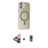 MARSİLYAN™- iPhone 11 Kılıf Çekirdek Modern Prime - Siyah Joko Magic 5D Hayalet Cam + Raze Metal Kamera Lens - SH