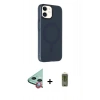MARSİLYAN™- iPhone 11 Kılıf Çekirdek Modern Prime - Siyah Joko Magic 5D Hayalet Cam + Raze Metal Kamera Lens - KI