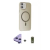 MARSİLYAN™- iPhone 11 Kılıf Çekirdek Modern Prime - Siyah Joko Magic 5D Hayalet Cam + Raze Metal Kamera Lens - MR