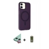 MARSİLYAN™- iPhone 11 Kılıf Çekirdek Modern Prime - Siyah Joko Magic 5D Hayalet Cam + Raze Metal Kamera Lens - KI