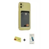 MARSİLYAN™- iPhone 11 Kılıf Doruk Klasik Koleksiyonu - Şeffaf Pasifik Cam Ekran Koruyucu + Rainbow Kamera Lens Koruma Cam - KI