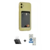 MARSİLYAN™- iPhone 11 Kılıf Doruk Klasik Koleksiyonu - Şeffaf Royal Nano Ekran Koruyucu + Kamera Lens Koruma Cam - SF