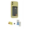MARSİLYAN™- iPhone 11 Kılıf Doruk Klasik Koleksiyonu - Şeffaf Royal Nano Ekran Koruyucu + Rainbow Kamera Lens Koruma Cam - KI