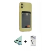 MARSİLYAN™- iPhone 11 Kılıf Doruk Klasik Koleksiyonu - Şeffaf Uv Polymer Nano Ekran Koruyucu + Raze Metal Kamera Lens - MI