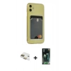 MARSİLYAN™- iPhone 11 Kılıf Doruk Klasik Koleksiyonu - Siyah 360 Mat Full Body Arka Koruyucu + Pers Alüminyum Kamera Lens - GD