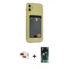 MARSİLYAN™- iPhone 11 Kılıf Doruk Klasik Koleksiyonu - Siyah 360 Mat Full Body Arka Koruyucu + Pers Alüminyum Kamera Lens - KI