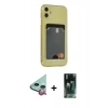 MARSİLYAN™- iPhone 11 Kılıf Doruk Klasik Koleksiyonu - Siyah 360 Mat Full Body Arka Koruyucu + Raze Metal Kamera Lens - KI