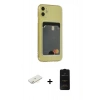 MARSİLYAN™- iPhone 11 Kılıf Doruk Klasik Koleksiyonu - Siyah 6D Antistatik Mat Seramik Hayalet Nano Ekran Koruyucu + Renkli Kamera Lens Koruma Cam - SI