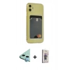 MARSİLYAN™- iPhone 11 Kılıf Doruk Klasik Koleksiyonu - Siyah Bilvis 3D Cam Ekran Koruyucu + Raze Metal Kamera Lens - MI