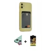 MARSİLYAN™- iPhone 11 Kılıf Doruk Klasik Koleksiyonu - Siyah Buffer Cam Ekran Koruyucu + Raze Metal Kamera Lens - KI