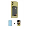 MARSİLYAN™- iPhone 11 Kılıf Doruk Klasik Koleksiyonu - Siyah Buffer Cam Ekran Koruyucu + Neon Fosforlu Kamera Lens - YL