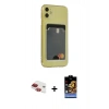 MARSİLYAN™- iPhone 11 Kılıf Doruk Klasik Koleksiyonu - Siyah Buffer Hayalet Cam Ekran Koruyucu + Pers Alüminyum Kamera Lens - KI