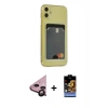 MARSİLYAN™- iPhone 11 Kılıf Doruk Klasik Koleksiyonu - Siyah Buffer Hayalet Cam Ekran Koruyucu + Raze Metal Kamera Lens - SH