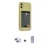 MARSİLYAN™- iPhone 11 Kılıf Doruk Klasik Koleksiyonu - Siyah Joko Magic 5D Cam + Pers Alüminyum Kamera Lens - GI