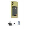 MARSİLYAN™- iPhone 11 Kılıf Doruk Klasik Koleksiyonu - Siyah Joko Magic 5D Cam + Kamera Lens Koruma Cam - SF