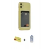 MARSİLYAN™- iPhone 11 Kılıf Doruk Klasik Koleksiyonu - Siyah Joko Magic 5D Cam + Rainbow Kamera Lens Koruma Cam - KI