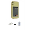 MARSİLYAN™- iPhone 11 Kılıf Doruk Klasik Koleksiyonu - Siyah Joko Magic 5D Cam + Renkli Kamera Lens Koruma Cam - SI