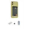 MARSİLYAN™- iPhone 11 Kılıf Doruk Klasik Koleksiyonu - Siyah Joko Magic 5D Cam + Renkli Kamera Lens Koruma Cam - YL