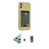 MARSİLYAN™- iPhone 11 Kılıf Doruk Klasik Koleksiyonu - Siyah Joko Magic 5D Hayalet Cam + Raze Metal Kamera Lens - KI