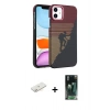 MARSİLYAN™- iPhone 11 Kılıf Doruk Serisi - Şeffaf 360 Full Body Arka Koruyucu + Renkli Kamera Lens Koruma Cam - SI