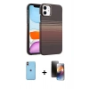MARSİLYAN™- iPhone 11 Kılıf Doruk Serisi - Siyah 3D Antistatik Mat Seramik Nano Ekran Koruyucu + Neon Fosforlu Kamera Lens - TU