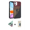 MARSİLYAN™- iPhone 11 Kılıf Doruk Serisi - Siyah 6D Mat Seramik Hayalet Nano Ekran Koruyucu + Raze Metal Kamera Lens - KI