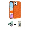 MARSİLYAN™- iPhone 11 Kılıf Doruk Serisi - Siyah 6D Mat Seramik Hayalet Nano Ekran Koruyucu + Raze Metal Kamera Lens - KI