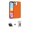 MARSİLYAN™- iPhone 11 Kılıf Doruk Serisi - Siyah 6D Mat Seramik Hayalet Nano Ekran Koruyucu + Şeffaf Kamera Lens Koruma Cam