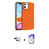 MARSİLYAN™- iPhone 11 Kılıf Doruk Serisi - Siyah Bilvis 5in1 3D Magic Cam Ekran Koruyucu + Pers Alüminyum Kamera Lens - LT