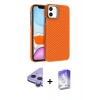MARSİLYAN™- iPhone 11 Kılıf Doruk Serisi - Siyah Bilvis 5in1 3D Magic Cam Ekran Koruyucu + Raze Metal Kamera Lens - MR