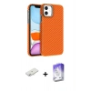 MARSİLYAN™- iPhone 11 Kılıf Doruk Serisi - Siyah Bilvis 5in1 3D Magic Cam Ekran Koruyucu + Renkli Kamera Lens Koruma Cam - SI