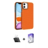 MARSİLYAN™- iPhone 11 Kılıf Doruk Serisi - Siyah Bilvis 5in1 3D Magic Cam Ekran Koruyucu + Kamera Lens Koruma Cam - SF