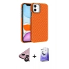 MARSİLYAN™- iPhone 11 Kılıf Doruk Serisi - Siyah Bilvis 5in1 5D Magic Hayalet Cam Ekran Koruyucu + Raze Metal Kamera Lens - SH