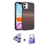 MARSİLYAN™- iPhone 11 Kılıf Doruk Serisi - Siyah Bilvis 5in1 5D Magic Hayalet Cam Ekran Koruyucu + Raze Metal Kamera Lens - MR