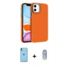 MARSİLYAN™- iPhone 11 Kılıf Doruk Serisi - Siyah Joko Magic 5D Cam + Neon Fosforlu Kamera Lens - YL