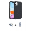 MARSİLYAN™- iPhone 11 Kılıf Doruk Serisi - Siyah Joko Magic 5D Cam + Pers Alüminyum Kamera Lens - GI