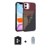 MARSİLYAN™- iPhone 11 Kılıf Doruk Serisi - Siyah Joko Magic 5D Cam + PVD Metal Kamera Lens - SH