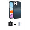 MARSİLYAN™- iPhone 11 Kılıf Doruk Serisi - Siyah Joko Magic 5D Cam + PVD Metal Kamera Lens - SH