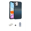 MARSİLYAN™- iPhone 11 Kılıf Doruk Serisi - Siyah Joko Magic 5D Cam + Renkli Kamera Lens Koruma Cam - YL