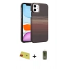 MARSİLYAN™- iPhone 11 Kılıf Doruk Serisi - Siyah Joko Magic 5D Hayalet Cam + Rainbow Kamera Lens Koruma Cam - KI