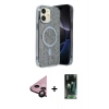 MARSİLYAN™- iPhone 11 Kılıf Eksen Çizgi - Siyah 360 Mat Full Body Arka Koruyucu + Raze Metal Kamera Lens - SH