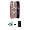 MARSİLYAN™- iPhone 11 Kılıf Eksen Çizgi - Siyah 6D Antistatik Mat Seramik Hayalet Nano Ekran Koruyucu + Raze Metal Kamera Lens - MI