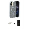 MARSİLYAN™- iPhone 11 Kılıf Eksen Çizgi - Siyah 6D Antistatik Mat Seramik Hayalet Nano Ekran Koruyucu + Renkli Kamera Lens Koruma Cam - TU