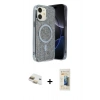 MARSİLYAN™- iPhone 11 Kılıf Eksen Çizgi - Siyah 6D Mat Seramik Hayalet Nano Ekran Koruyucu + Pers Alüminyum Kamera Lens - GD