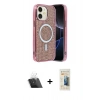 MARSİLYAN™- iPhone 11 Kılıf Eksen Çizgi - Siyah 6D Mat Seramik Hayalet Nano Ekran Koruyucu + Şeffaf Kamera Lens Koruma Cam