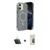 MARSİLYAN™- iPhone 11 Kılıf Eksen Çizgi - Siyah 6D Mat Seramik Hayalet Nano Ekran Koruyucu + Şeffaf Kamera Lens Koruma Cam